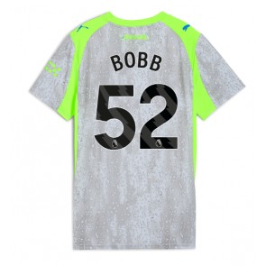 Lacne Ženy Futbalové dres Manchester City Oscar Bobb #52 2025-26 Krátky Rukáv - Tretina